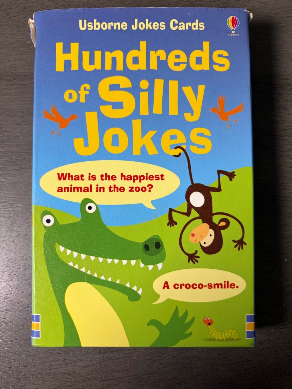 Usborne Hundreds of Silly Jokes Cards - Blue & Green